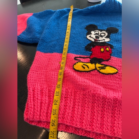 Vintage Handmade Michel Bachoz Collette Nivelle Disney Sweater Sz Med Paris RARE - Picture 5 of 6